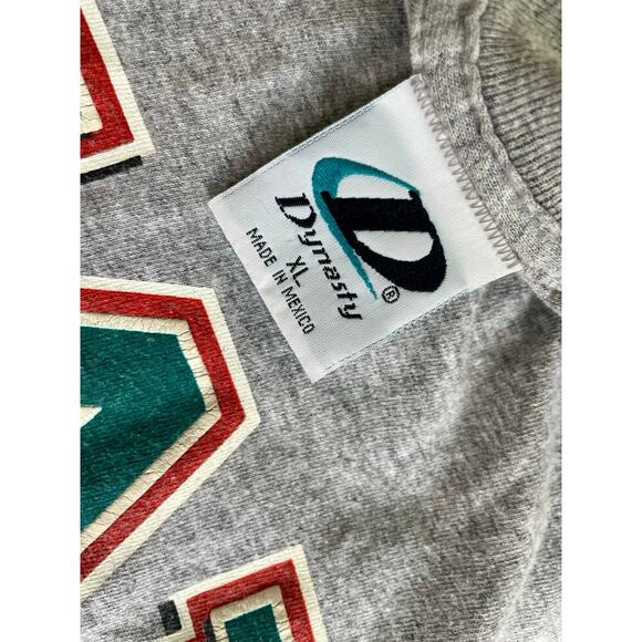 VINTAGE DYNASTY MIAMI DOLPHINS 
T-SHIRT SIZE XL FOOTBALL RARE 1996 ICONIC - Picture 6 of 12